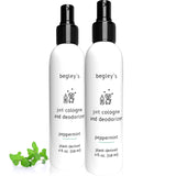 Begley’s Natural Pet Cologne and Deodorizer - Premium Essential Oil Scented Dog Body Spray and Cat Perfume - Dog Grooming Spray and Pet Odor Eliminator - Cat Cologne Mist, Dog Cologne Spray Long Lasting - 4 oz, Peppermint, 2 Pack 4 Fl Oz (Pack of 2)