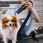 AIIYME Dog Dryer, 4.3HP/3200W Dog Hair Dryer Dog Pet Grooming Blow Dryer with Adjustable Airflow Speed and Temperature, 78 in Flexible Hose, 4 Nozzles, Pro High Velocity Dryer/Blower for Dogs Black