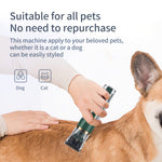 Dog Grooming Kit , Professional Dog Grooming Clippers , Cordless Dog Clippers for Thick Coats , Dog Hair Trimmer , Low Noise Dog Shaver Clippers , Quiet Pet Hair Clippers Tools for Dogs Cats,red Green