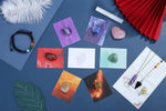 21Pcs Crystals and Healing Stones Set 7Chakra Stones Set Heart Rose Quartz Crystals Selenite Stick Bracelet Crystal Necklaces Cards Gemstones and Crystals for Beginners Collection Meditation Gift Box Healing Crystals