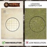 The Original Battle Grid Game Board - 23x27 - Dry Erase Square & Hex RPG Miniatures Mat - Tabletop Role-Playing Dice Map - Portable Reusable Dragons Gaming Dungeon 1 Terrain
