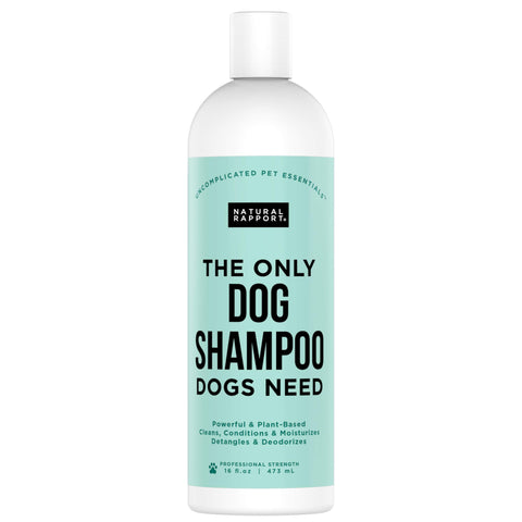 Natural Rapport Pet and Dog Shampoo - The Only Dog Shampoo Dogs Need - Complete Wash for Pets, All Breeds (16 fl oz.)