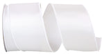 Reliant Ribbon 92575W-030-40F Satin Value Wired Edge Ribbon, 2-1/2 Inch X 10 Yards, White