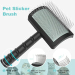 Large Firm Slicker Brush for Dogs Goldendoodles - Extra Long Pin Slicker Brush for Large Dog Pet Grooming Wire Brush and Deshedding - Removes Long and loose Hair - Undercoat - 25mm(1")(Black) Black