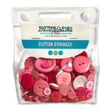 Buttons Galore and More Basics & Bonanza Collection – Extensive Selection of Novelty Round Buttons for DIY Crafts, Scrapbooking, Sewing, Cardmaking, and Other Art & Creative Projects 8.0 oz Bubblegum
