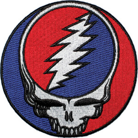 C&D Visionary Application Grateful Dead Steal Your Face Large Patch