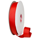 Morex Ribbon Polyester Grosgrain Ribbon, 7/8" x 50 Yd, Red