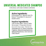Vetoquinol 411627 Universal medic shampoo,16 oz