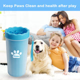Tinioey Dog Paw Cleaner Large Breed, Paw Washer for Large Dogs, Dog Foot Washer Pet Paw Cleaner Paw Buddy Paw Scrubber Paw Plunger Blue
