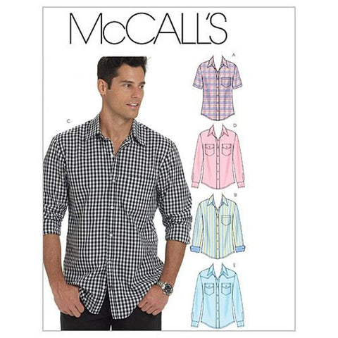 McCall's Patterns M6044 Men's Shirts, Size XM (SML-MED-LRG) XM (SML-MED-LRG)