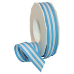 Morex Ribbon Polyester Grosgrain Striped Decorative Ribbon, 20 Yard, Baby Blue, 7/8 in (99505/20-212) 7/8" by 20 yd.