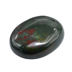 Bloodstone Palm Stone - Massage Worry Stone for Natural Body Chakra Balancing, Reiki Healing and Crystal Grid Bloodstone