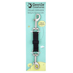 Gentle Creatures Collar Companion - Adjustable Collar Backup Clip for Dog Harness, Prong Collar, Pinch Collar, Gentle Lead - Double Ended Backup Clasp - Harness to Collar Safety Clip