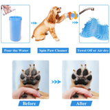 Paw Cleaner for Dogs Large,Dog Foot Washer Cup,2 In 1 Portable Silicone Paw Scrubber Brush Feet Cleaner Medium Large Breed Dogs for Muddy Paw,New Dog Essentials,Dog Owner Gifts,Pet Gifts For Dog Owner XL-Blue