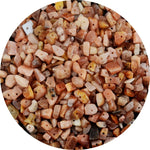 Natural Chip Stone Beads Sunstone 5-8mm About 400 Pieces Irregular Gemstones Healing Crystal Loose Rocks Bead Hole Drilled DIY for Bracelet Jewelry Making Crafting (5-8mm, Sunstone)