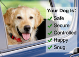 BWOGUE Pet Dog Cat Seat Belts, Car Headrest Restraint Adjustable Safety Leads Vehicle Seatbelt Harness Black