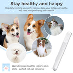 WeinaBingo Dog Nail File Paw Grooming, Gentle, Painless Pet Nail Filer for Claws and Paws, Ideal for Dogs, Cats, Birds