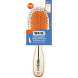 Wahl Premium Pet Double Sided Pin Bristle Brush with Patented Stacked Pin Design - Removes Loose Hair & Stimulates the Skin while Creating a Soft Coat Shine - Model 858501
