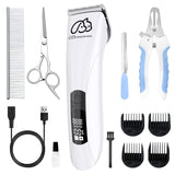 Dog Clippers for Grooming Cordless Pet Professional Dog Grooming Kit，Nail Trimmer, Complete Grooming Set for Dogs, Cats, Other Pets.