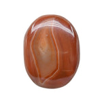 Amazing Gemstone Carnelian Palm Stone - Hot Massage Worry Stone for Natural Body Chakra Balancing, Reiki Healing and Crystal Grid