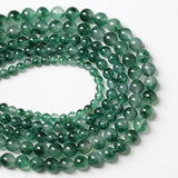 45pcs 8mm Natural Water Grass Jades Chalcedony Beads Round Loose Beads for Jewelry Making DIY Bracelets Crystal Energy Healing Power Stone (8mm, Water Grass Jade Beads)