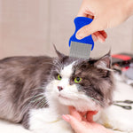 Lice Comb Flea Comb For Cats Dog Comb Pet Comb Set Metal Fine Tooth Comb Remove Tear Marks Float Hair Dandruff (B) B