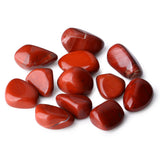 DUQGUHO Red Jasper Healing Crystals Stones Set Natural Tumbled Polished Crystal Stones Bulk Irregular Pebble Stones Fish Tank Rocks 0.45 lbs 06 Red Jasper