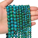 45pcs 8mm Natural Stone Beads Phoenix Stone Beads Energy Crystal Healing Power Gemstone for Jewelry Making, DIY Bracelet Necklace