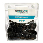 Buttons Galore and More Basics & Bonanza Collection – Extensive Selection of Novelty Round Buttons for DIY Crafts, Scrapbooking, Sewing, Cardmaking, and other Art & Creative Projects - BB19 8.0 oz Black