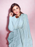 TexStile Women's Silk Blend Saree With Blouse Piece