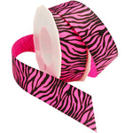 Morex Ribbon Neon Zebra Grosgrain Ribbon, 1-1/2-Inch by 20-Yard, Shocking Pink