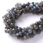6mm 60pcs AAA Natural Labradorite Gemstone Beads for Jewelry Making Crystal Energy Stone Healing Power DIY Bracelet Necklace 15" Gray Labradorite 6mm