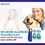 Allerpet Dog Allergy Relief w/Free Applicator Mitt & Sprayer - Best Pet Dander Remover for Allergens - for Canine Dry Skin Treatment - Good for Fur & Skin - 2 Pack (12oz) 2 Pack w/ Applicator Mitt + Sprayer