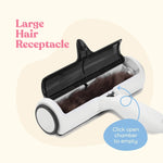 Reusable Pet Hair Remover – Easy To Use Dog Hair Remover - Lint Rollers for Pet Hair With Large Storage Chamber - Pet Remover Tool For Dog & Cat Hair from Couch, Clothes, Furniture, Carpet, Car Seats. Black & White
