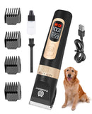 Petsaunter C95Pro Cordless Rechargeable Dog Hair Clipper,Quiet 4-Speed Electric Pet Hair Shaver,Low Noise Professional Grooming Clipper Tools for Small & Large Dogs Cats Pets with Thick & Heavy Coats