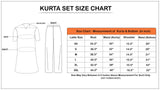 INDO ERA Women's Embroidered Kurta Set for Women with Organza Dupatta(KH9PR4439-P_Purple and Green_Xs to XXL-Size)