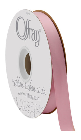 Double Face Satin Ribbon, 50 Yards, Chateau Rose