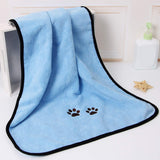 Wipela Pet Dog Cat Microfiber Drying Towel Ultra Absorbent Great for Bathing and Grooming (2-Pack) Pink Blue 20" x 35"
