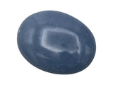 Angelite Palm Stone - Hot Massage Worry Stone for Natural Body Chakra Balancing, Reiki Healing and Crystal Grid Angelite