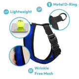 Gooby Comfort X Head in Harness - Blue, Small - No Pull Small Dog Harness, Patented Choke-Free X Frame - Perfect on The Go Dog Harness for Medium Dogs No Pull or Small Dogs for Indoor and Outdoor Use Small Chest (11.75-15.5")