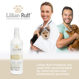 Lillian Ruff Waterless No-Rinse Dog Dry Shampoo Spray with Hydrating Essential Oils - pH-Balanced Dry Shampoo for Dogs - Clean, Condition, Detangle & Deodorize Dry, Sensitive Skin (Vanilla) Vanilla 16oz