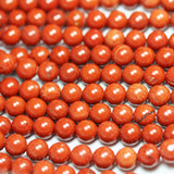 Red Jasper Beads for Making Jewelry Energy Healing Crystals Jewelry Chakra Crystal Jewerly Beading Supplies 15.5inch About 46-48 Beads Red Jasper 8MM