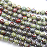 Dragon's Blood Jasper Beads for Jewelry Making Energy Healing Crystals Jewelry Chakra Crystal Jewerly Beading Dragon Blood Jasper 8mm Supplies 15.5inch About 46-48 Beads