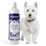 Petpost | Dog Whitening Shampoo - Best Lightening Treatment for Dogs with White Fur - Soothing Watermelon Scent - Maltese, Shih Tzu, Bichon Frise Approved - 8 oz. (8 Ounce) 8 Ounce