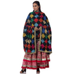 Traditions Bazaar Women's Embroidered Chiffon Dupatta