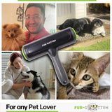FUR-GOTTEN Lint Pet Hair Remover Roller & Carpet Scraper Reusable for pet Hair - Dog and Cat Fur Hair Remover for Couch, Carpets, Furniture, Clothes, Pet Bed, Bedding, Dog car seat, Clothes