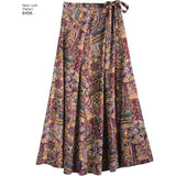 New Look Patterns Misses' Easy Wrap Skirts in Four Lengths A (6-8-10-12-14-16-18) 6456