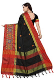 Arriva Fab cotton silk with blouse piece Saree (Riva405_ Red_ Free Size)