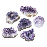 CrystalTears Amethyst Crystal Geode Cluster Raw Amethyst Rock Quartz Healing Crystals Druzy Geode Mineral Specimen Gemstone for Meditation Reiki Healing Home Decor 0.22-0.44 lb 0.2-0.4lb
