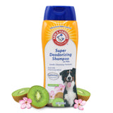Arm & Hammer for Pets Super Deodorizing Shampoo for Dogs | Best Odor Eliminating Dog Shampoo | Great for All Dogs & Puppies, Fresh Kiwi Blossom Scent, 20 oz, 2-Pack 20 Fl Oz - 2 Pack